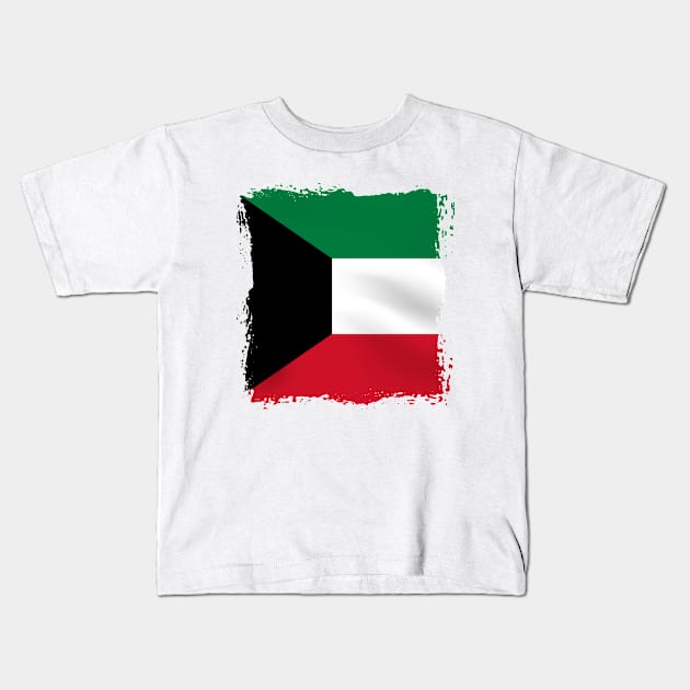 Kuwait Artwork Kids T-Shirt by SASTRAVILA